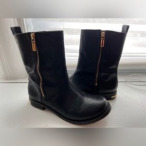 Tory Burch boots with Gold Accents